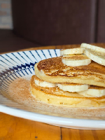 Panqueca de Banana com Mel e Canela