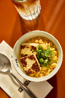 Cuscuz com Ovo e Coalho (Couscous with Egg and Curd Cheese / Cuscús con Huevo y Queso Coalho)