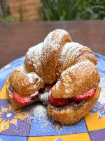 Croissant de Nutella com Morangos