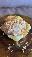 Broa de fubá de canjica com queijo