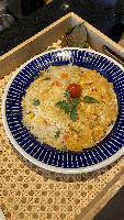 Arroz com seleta e frango grelhado
