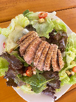 ATUM GRELHADO COM SALADA MINEIRA