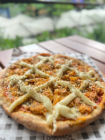 Pizza de frango com catupiry