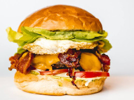 CHEESE SALADA EGG BACON BURGER