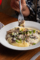 Polenta com cogumelos