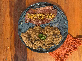 ENTRADA+RISOTO DE FUNGHI SECCI COM CHORIZO+SOBREMESA