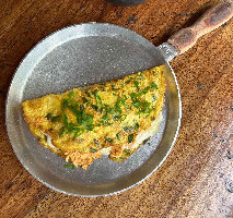 Omelete Recheado com Frango