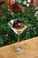 Esfera chocolate c/ sorvete