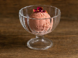 Bola de sorvete rosas