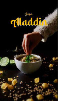 sopa Aladdin (lentilha com macarrão)