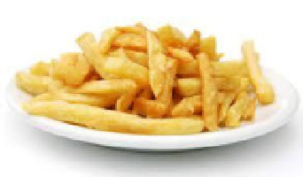 Porção de batata frita caseira