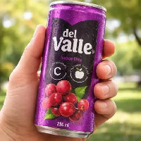 Suco lata Del valle Uva