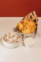 Totopos con ceviche