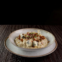 Risoto de Gorgonzola e Peras