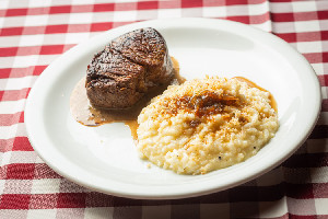 Escalope de filet ao molho roti