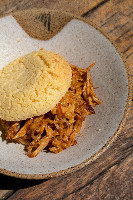 Pão de queijo com pernil