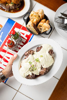 Filé com creme de gorgonzola