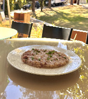 Risoto de linguiça ao vinho tinto