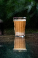 Latte de coco gelado