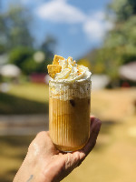 Capuccino gelado de banana!