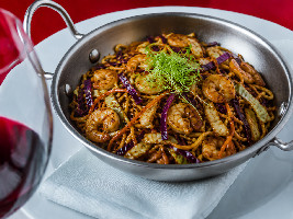 Yakisoba de Camarão