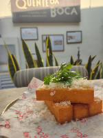 Polenta frita com queijo mantiqueira