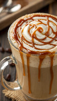 Cappuccino (quente) Caramelo ou pistache
