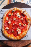 Pepperoni com requeijão de raspa