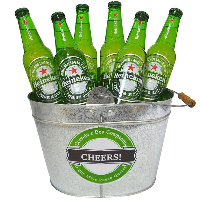 Cerveja long neck - 330ml - BALDE COM 6  unids.