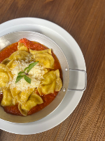 Mezzelune de Limão Siciliano e Mussarela de Bufala