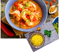 Camarão Curry com molho de Coco( Camarão GG)