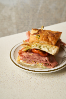 Mortadela na Focaccia