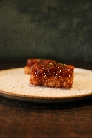 Baterá frito com tartar de tomate (2 un)
