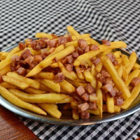 Fritas com bacon (400g)