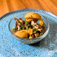 Shimeji com lula - porção