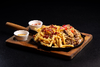 PICANHA COM FRITAS QUEIJO E BACON 400G