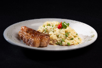 ARROZ PIAMONTESE COM PICANHA