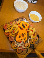 ALCATRA C/ CHEDDAR E BATATA RÚSTICA