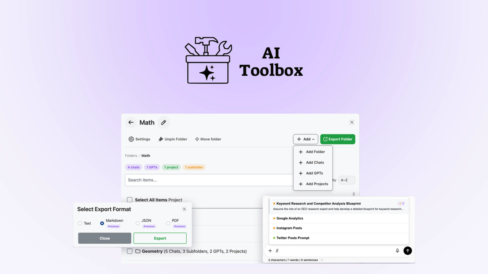 AI Toolbox: Yapay Zeka Sohbetlerini Akıllıca Yönetin