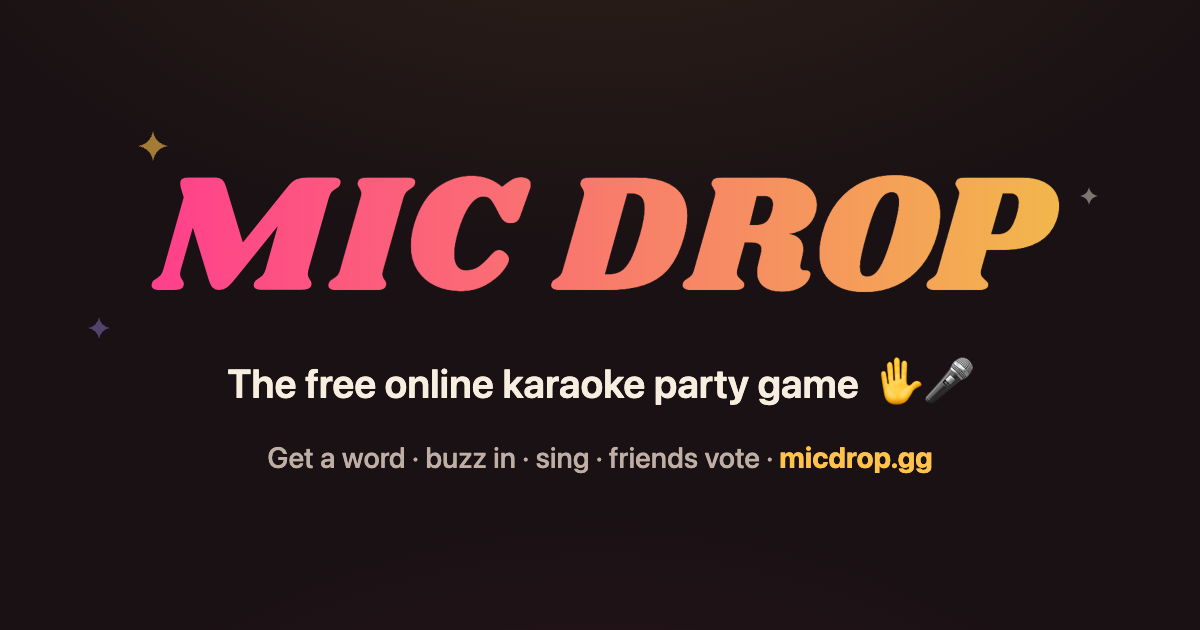 Mic Drop: Ücretsiz Online Karaoke ile Arkadaşlarınla Şarkı Söyle!