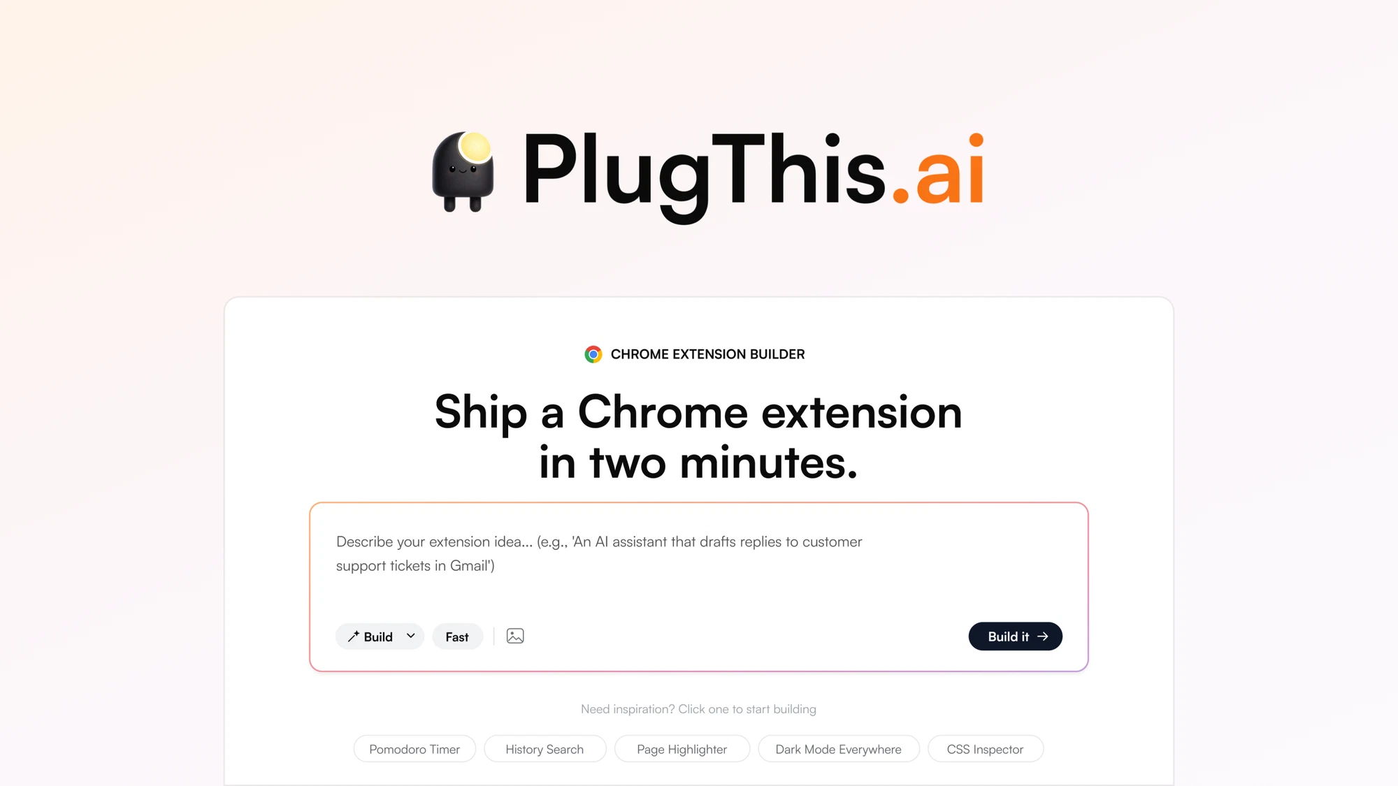 PlugThis AI: Kod Yazmadan Chrome Eklentileri Oluştur