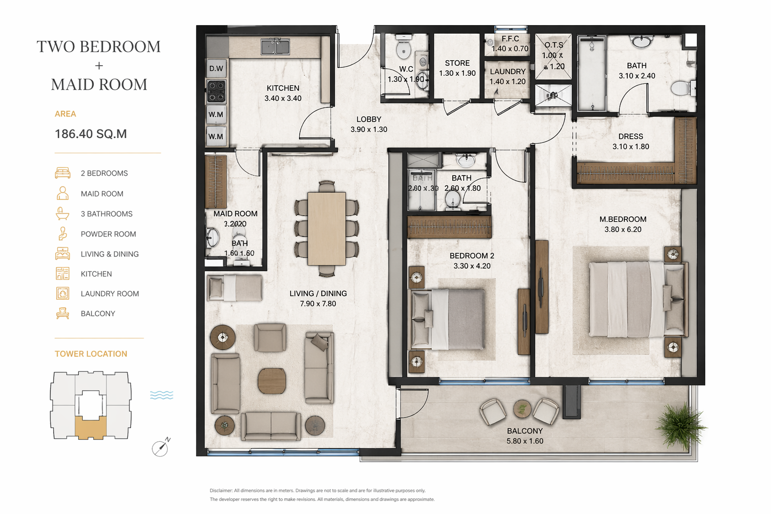 2 Bedroom Apartment