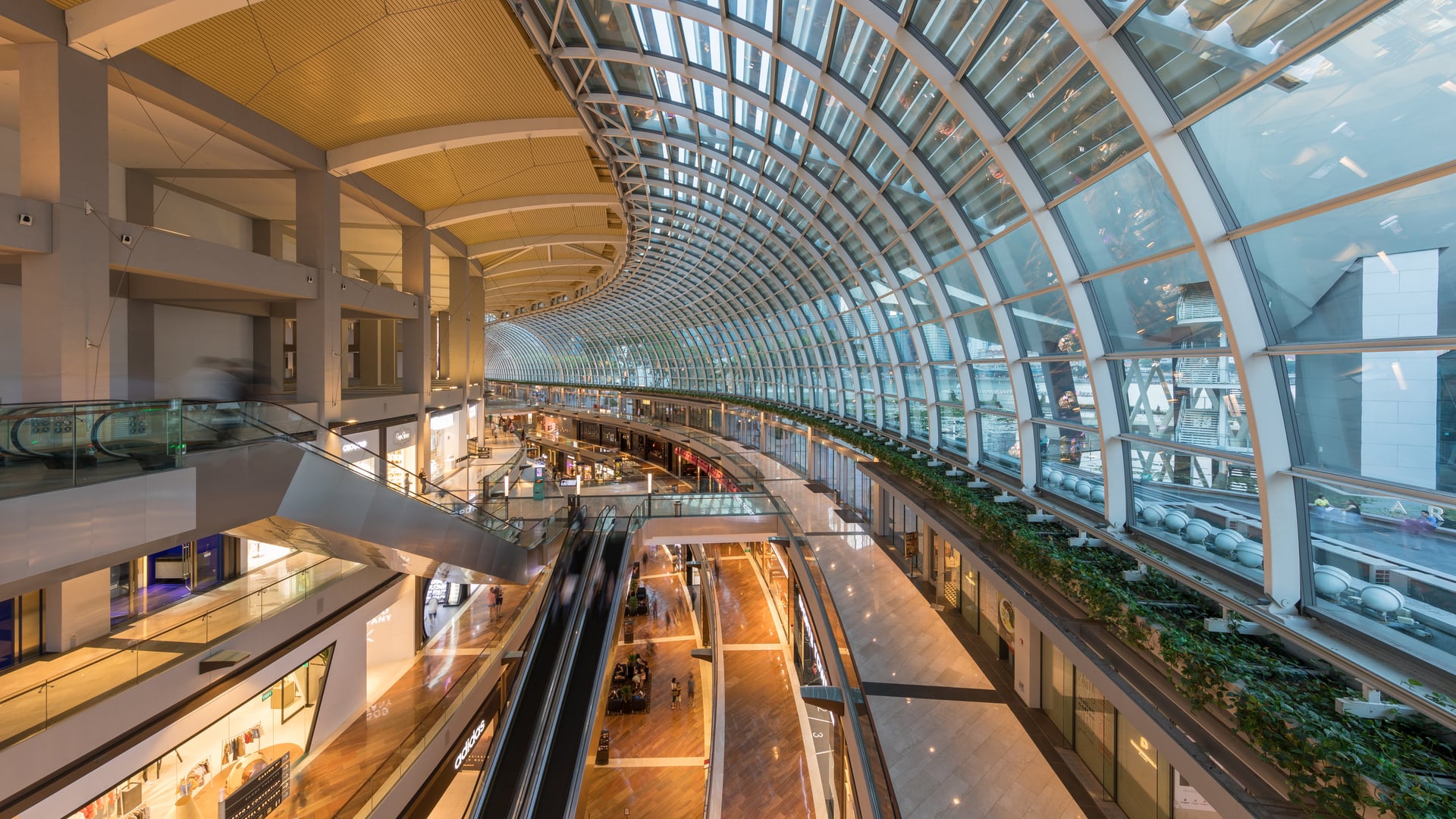 Marina Bay Sands indoor canal and promenade showing world-class civic destination creation