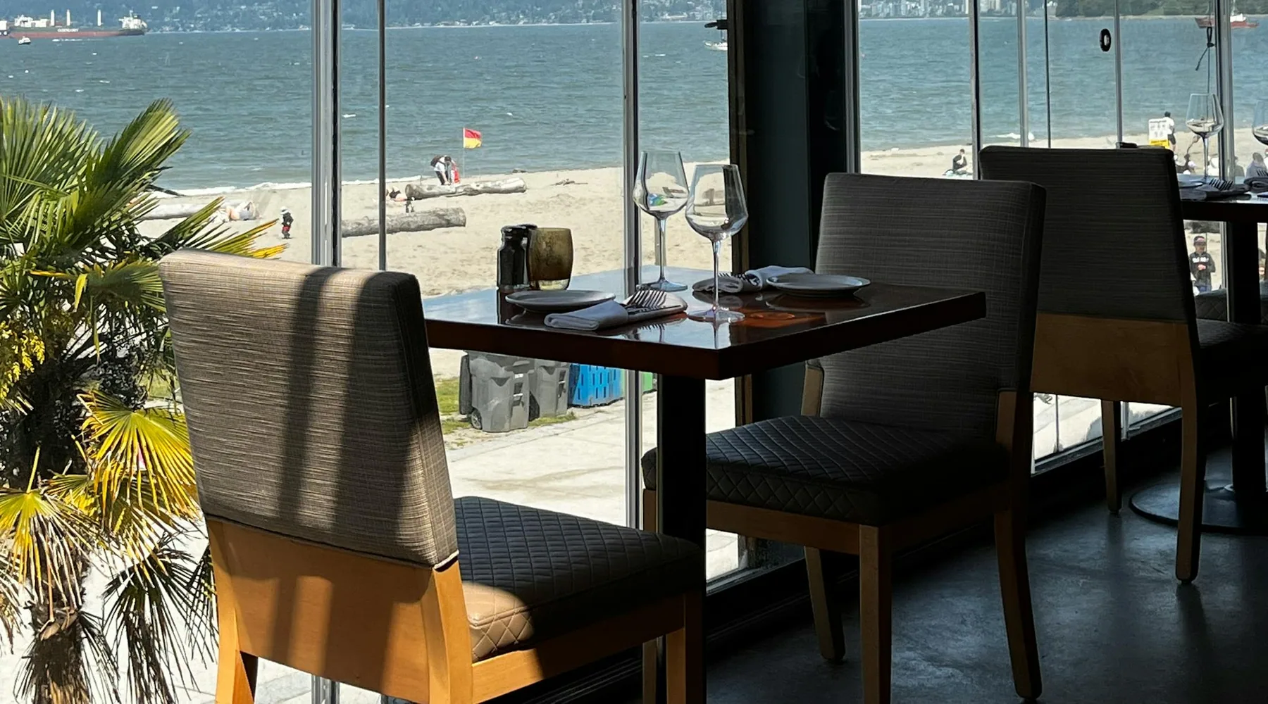 Restaurant Properties for Rent or Lease in Vancouver, Canada - Scenic Beachfront Dining View of Vancouver