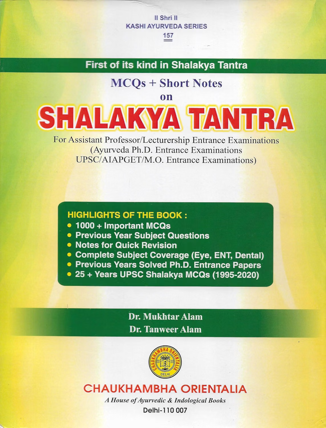 Mcq+Short Notes On Shalakya Tantra