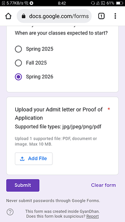 What is admit Letter or proof of application? Can any one explain me clearly and also I don't have any admit Letter or proof of application so now what can I do I just received a mail from gyandhan for free scholarship so I applied I don't have any idea