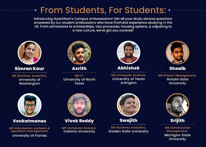 Interact with Indian Students in the US & Get Your Queries Answered
