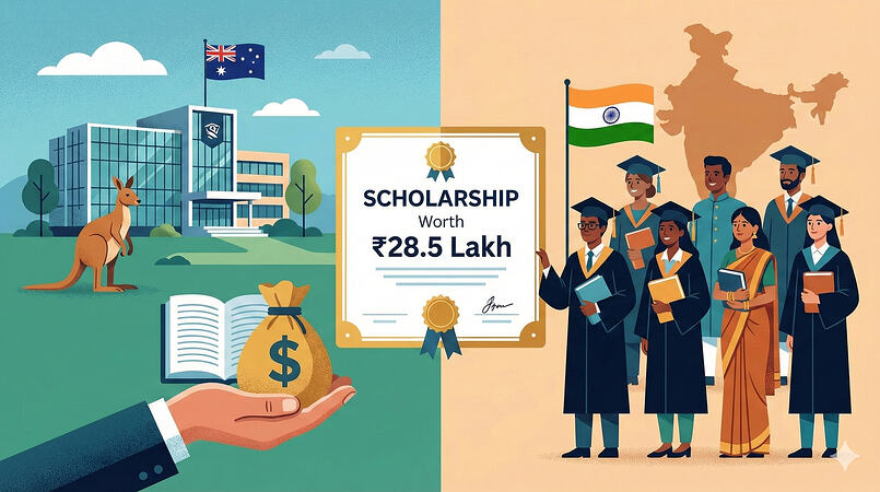 Australian University Offers Scholarships Worth ₹28.5 Lakh for Indian Students