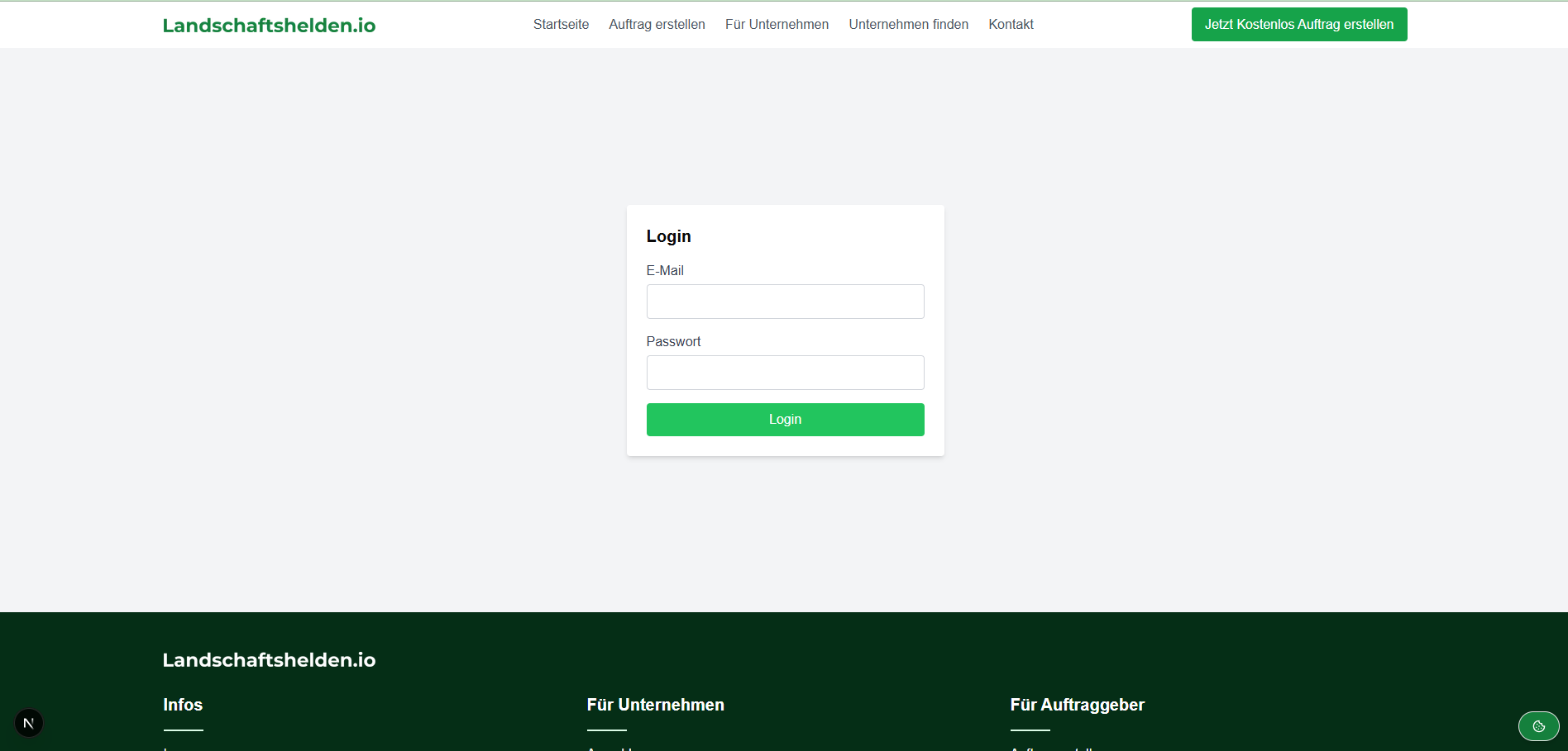 Landschaftshelden Login
