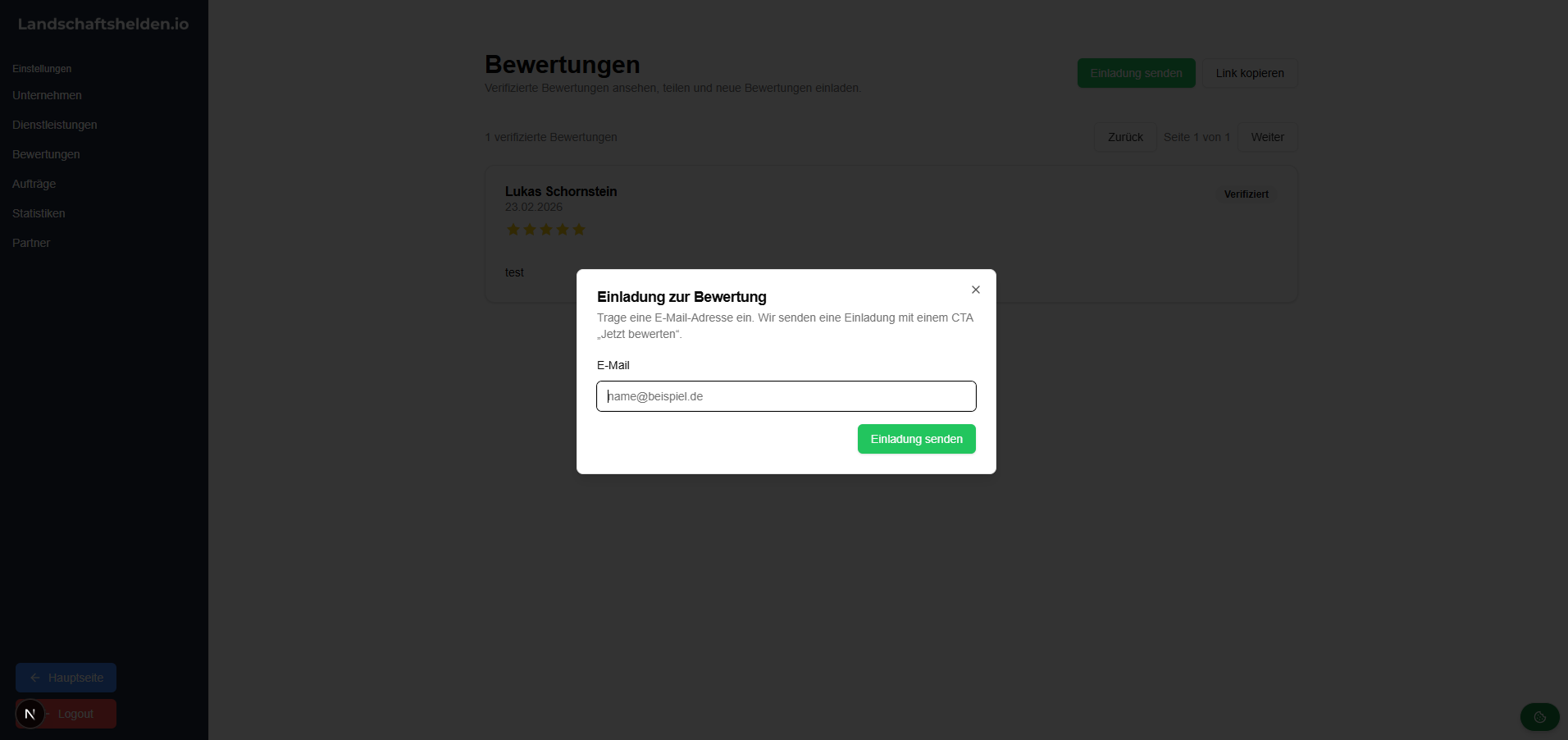 Landschaftshelden Bewertungen